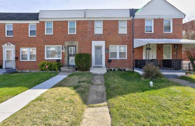 2BR/1BA Spacious Row Home w-Finished Basement - 3926 Chesterfield Avenue, Baltimore, MD 21213