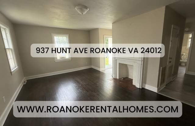 937 Hunt Ave Roanoke VA 24017 3bed/2bath $1395