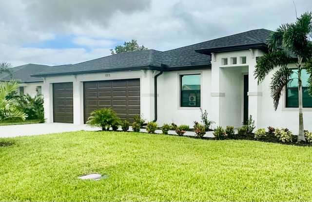 Photo of Brand New Construction Home in NE Cape Coral with a Pool on a Corner Lot