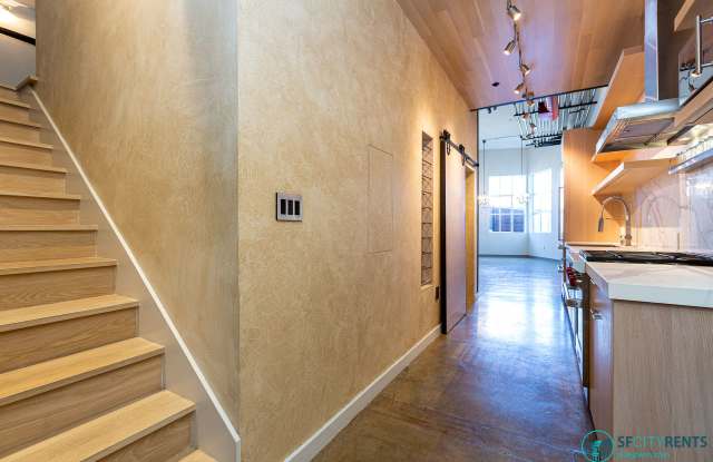 SoMa: Luxuriously Remodeled Conversion Live/Work Loft w/ Private Patio, W/D in unit  Garage Parking