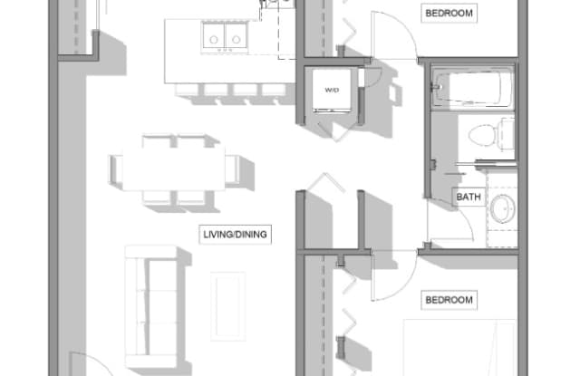 Explorer Units: 2 Bedrooms 1 Bathroom