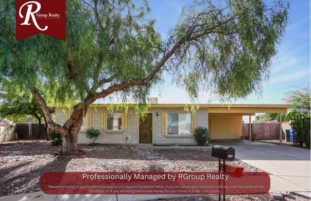 Charming East Tucson 3BR/2BA Rental Home with Covered Patio & Carpet-Free Interior (85748)