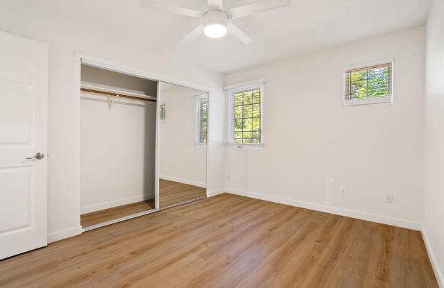 Downstairs 1 bedroom apartment with small patio and additional storage