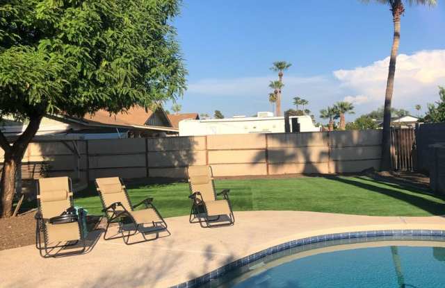 4-Bedroom Tempe Home with Private Pool, Turf Yard & Garage Near ASU