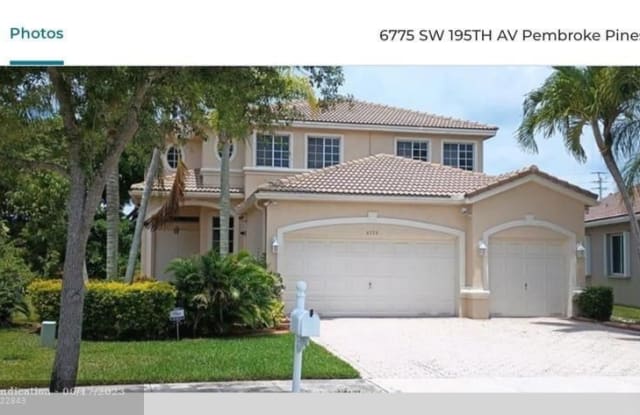 6775 SW 195TH AV - 6775 Southwest 195th Avenue, Pembroke Pines, FL 33332