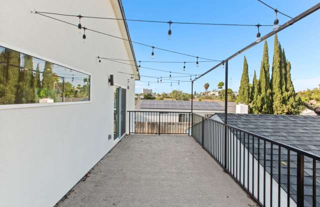 Private balcony + private patio!