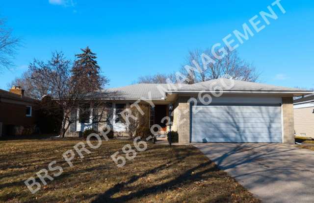 Photo of Sterling Heights brick ranch with 3 bedrooms and 1.5 bath for rent.