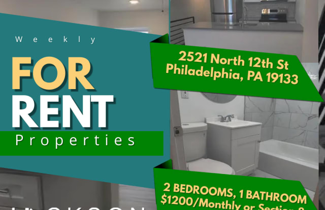 2521 North 12th Street - 1 - 2521 North 12th Street, Philadelphia, PA 19133