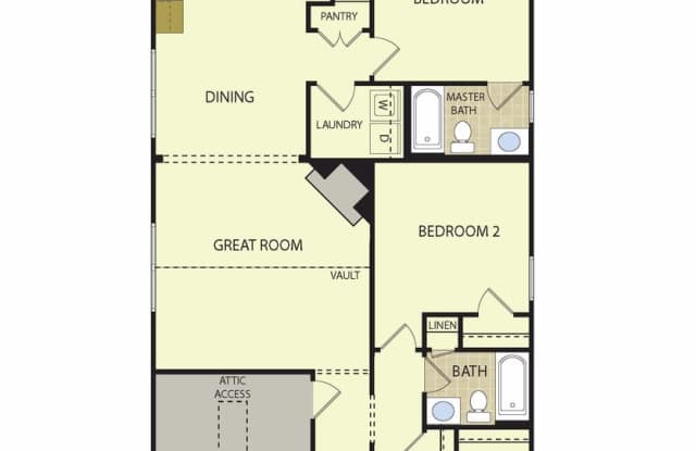 One level luxury living! Garage and Fenced Backyard!