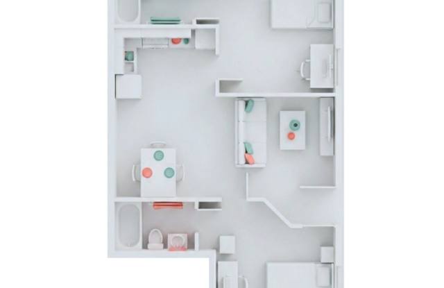 Private 2BR/2BA Suite at Campus Edge