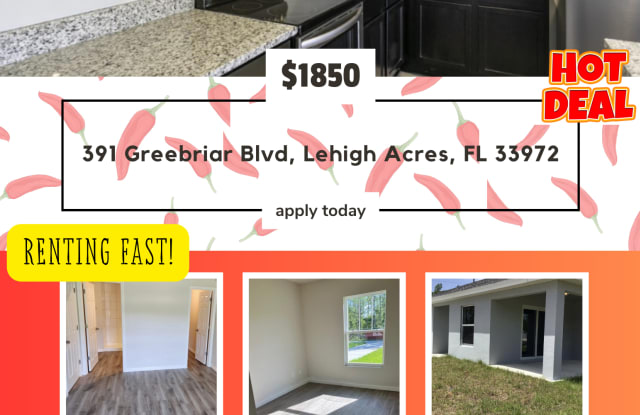 391 Greenbriar Blvd - 391 Greenbriar Boulevard, Lehigh Acres, FL 33972