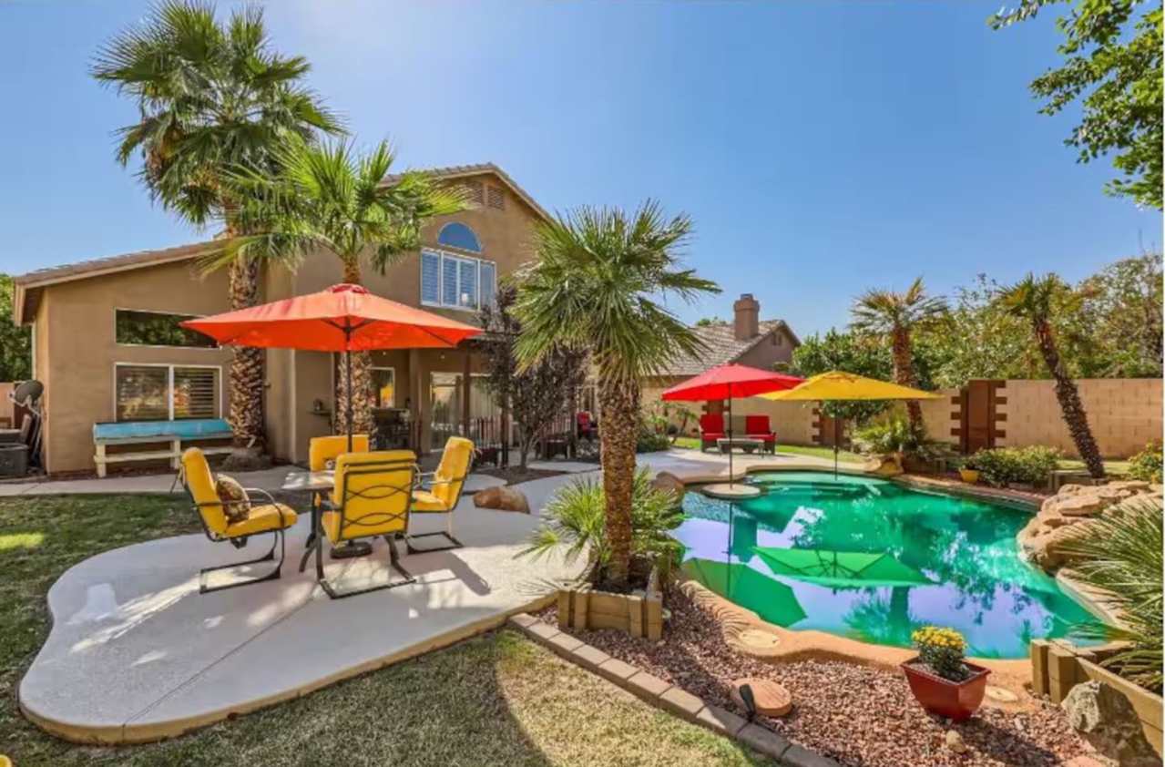 Beautifully Furnished 5-bedroom 3-bathroom home featuring a Private Pool  3 Car Garage!