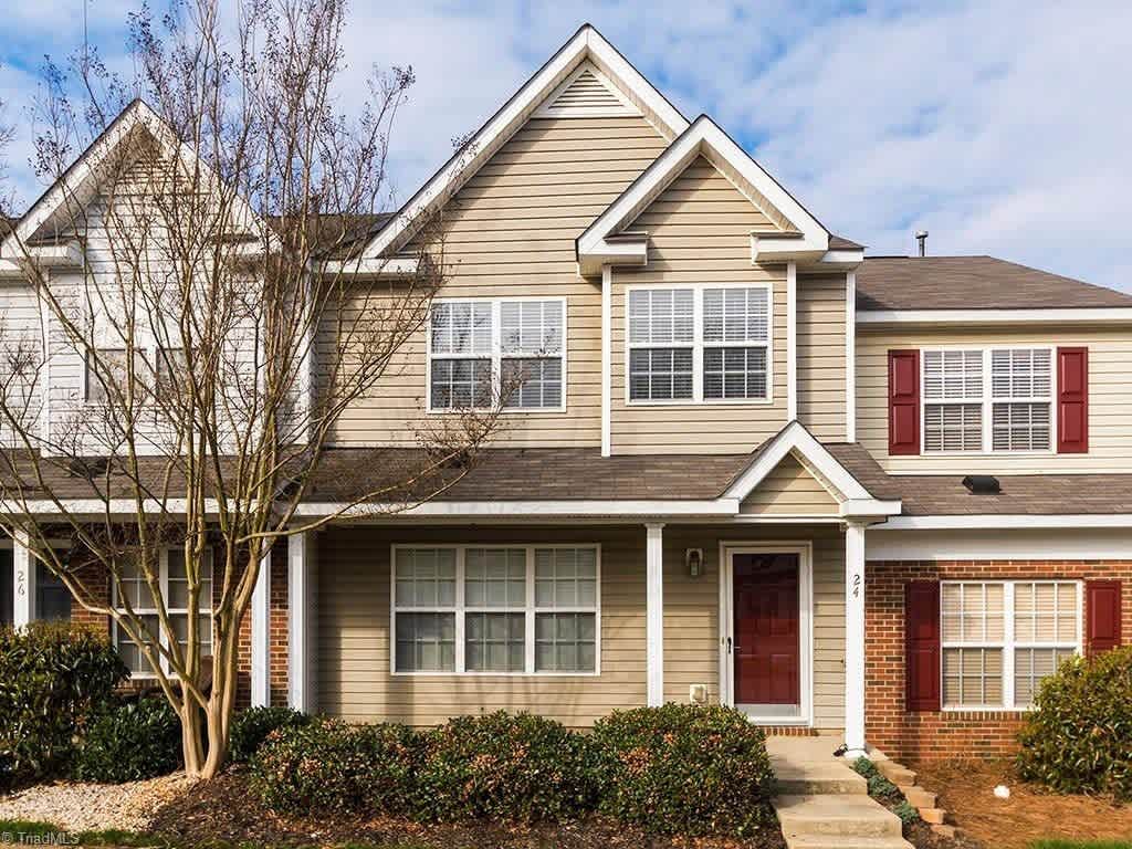 Immaculate Maintenance Free 3 bedroom/2.5 bath Townhouse in Rachel's Keep community off West Wendover Ave in Greensboro