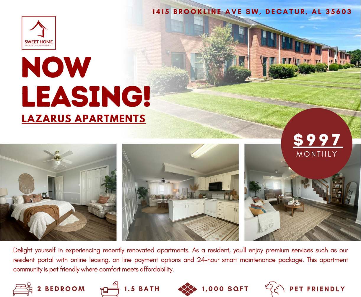 Beautiful Updated Townhomes in Decatur, AL