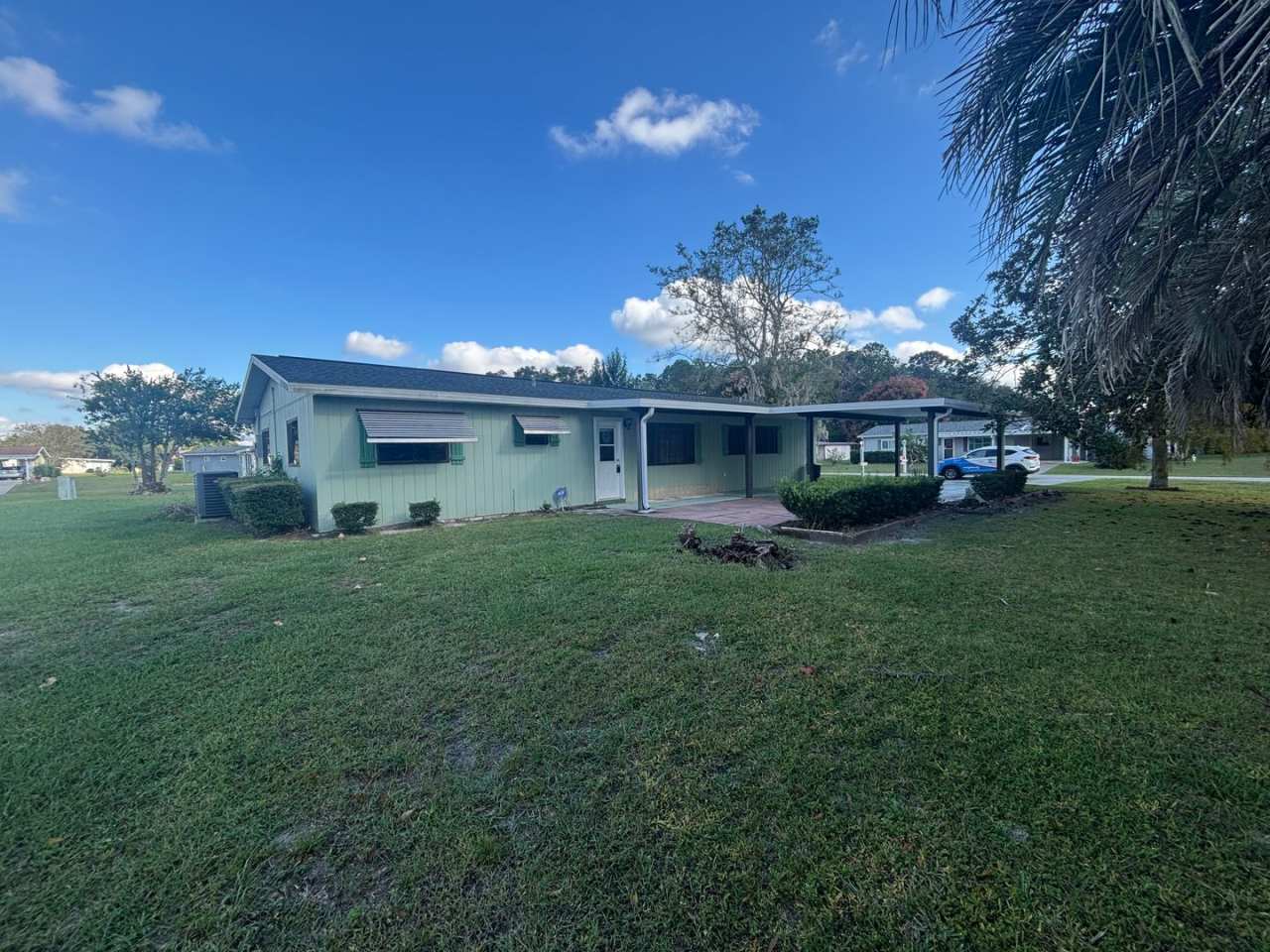 Corner lot house in 55+ community