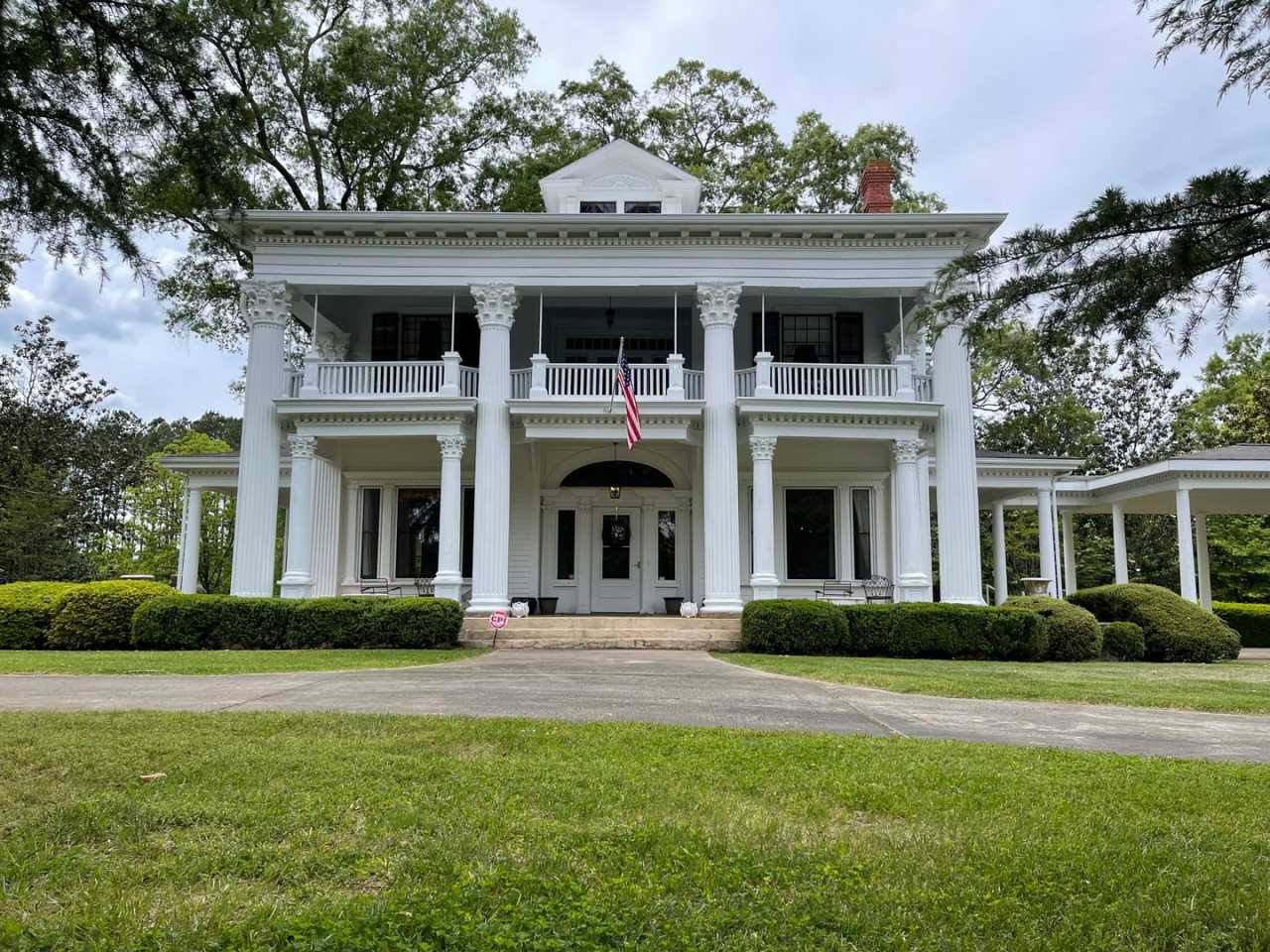 Stately Mansion on 17 Acres with Enormous Magnolia Trees