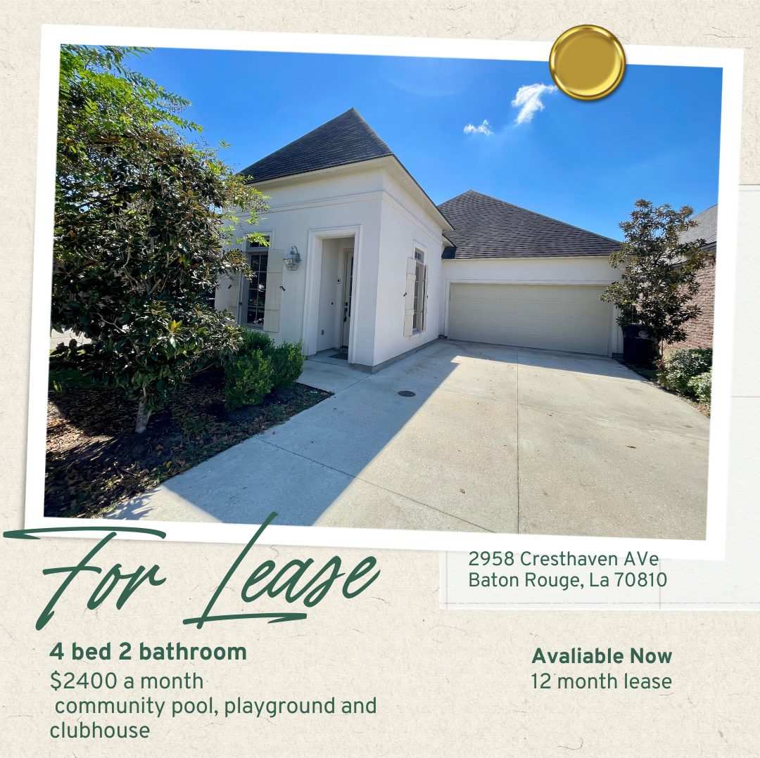 Spacious 4 bedroom 2 bathroom home for rent!