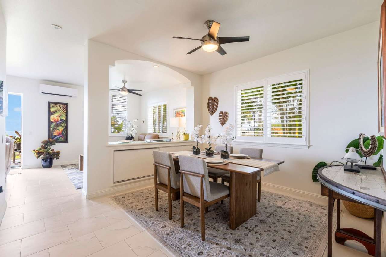 Experience Elevated Island Living in Wailea – Expansive Golf Course and Ocean View Furnished Luxury Townhome