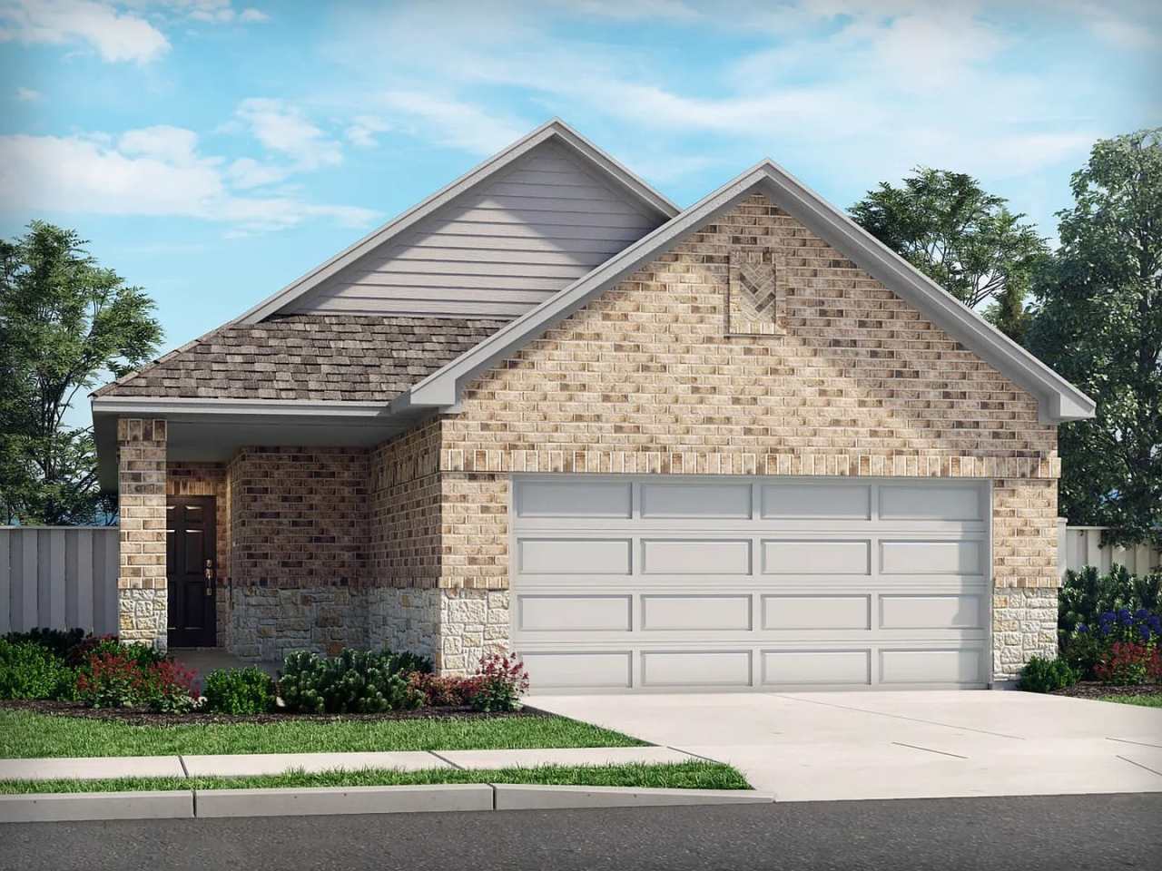Stylish 3-bedroom home with modern kitchen, airy living spaces, vaulted primary suite, and elegant finishes throughout.