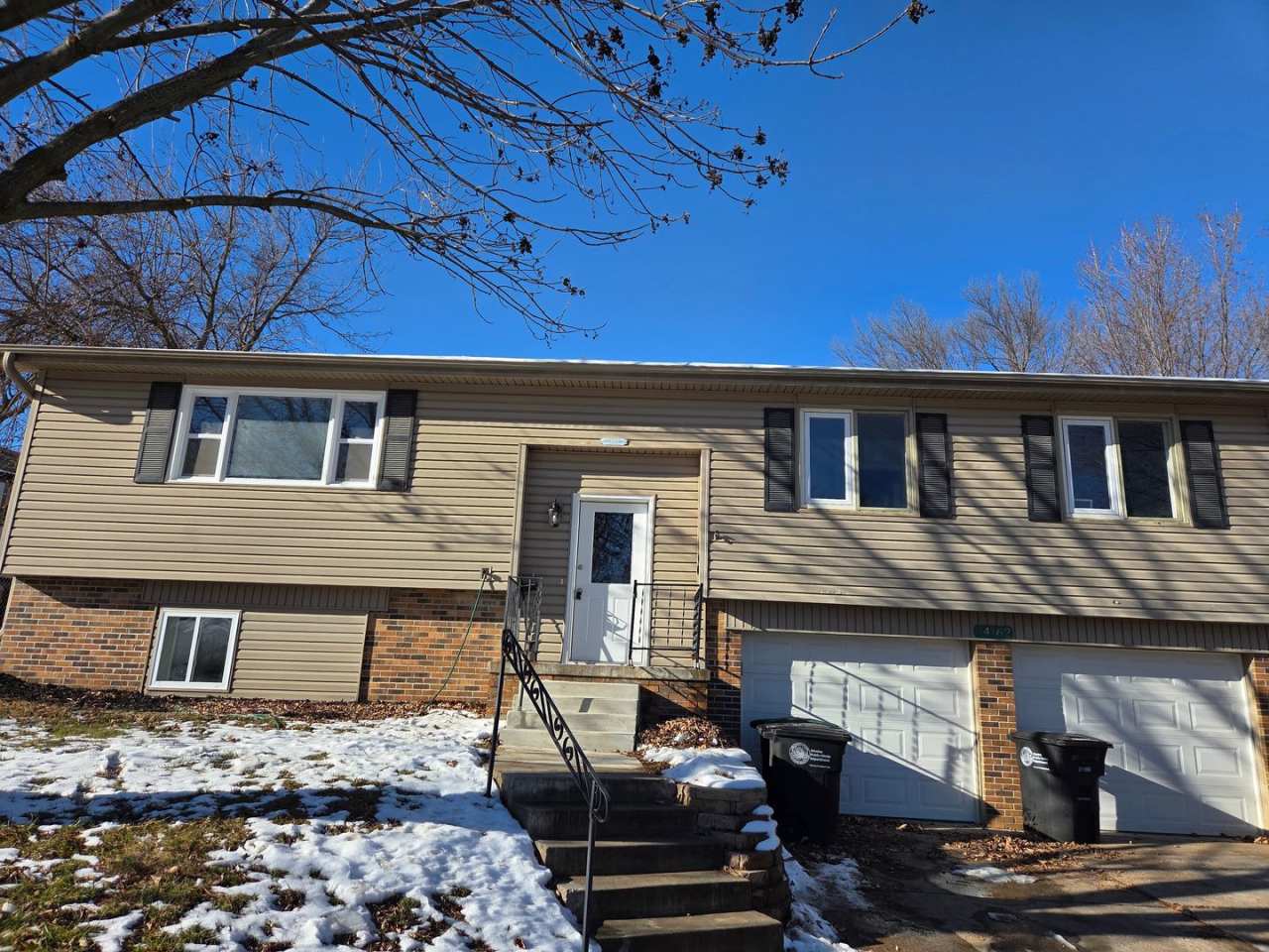 4 bed 2.5 bath with a 2 car garage and fenced backyard