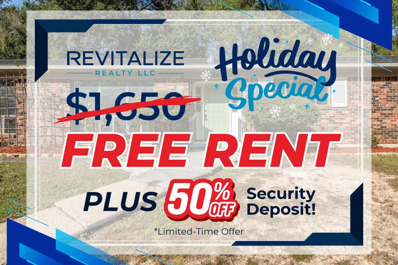 FREE DECEMBER RENT + HALF-DEPOSIT SPECIAL! Spacious 4-Bed 2-Bath Brick Home in West Mobile