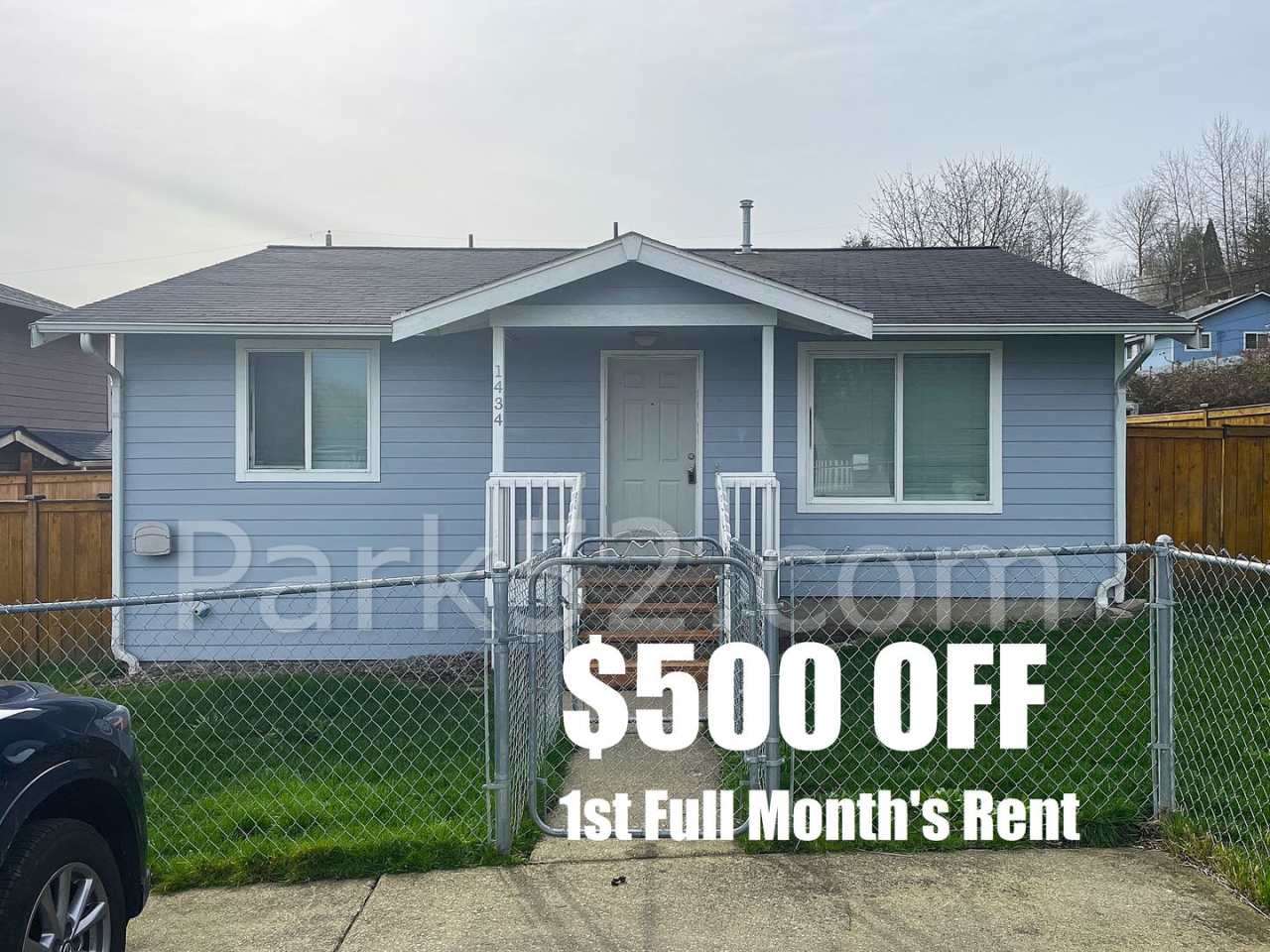 $500 Off First Full Month! 3 Bedroom 1.5 Bathroom Rambler in Tacoma!