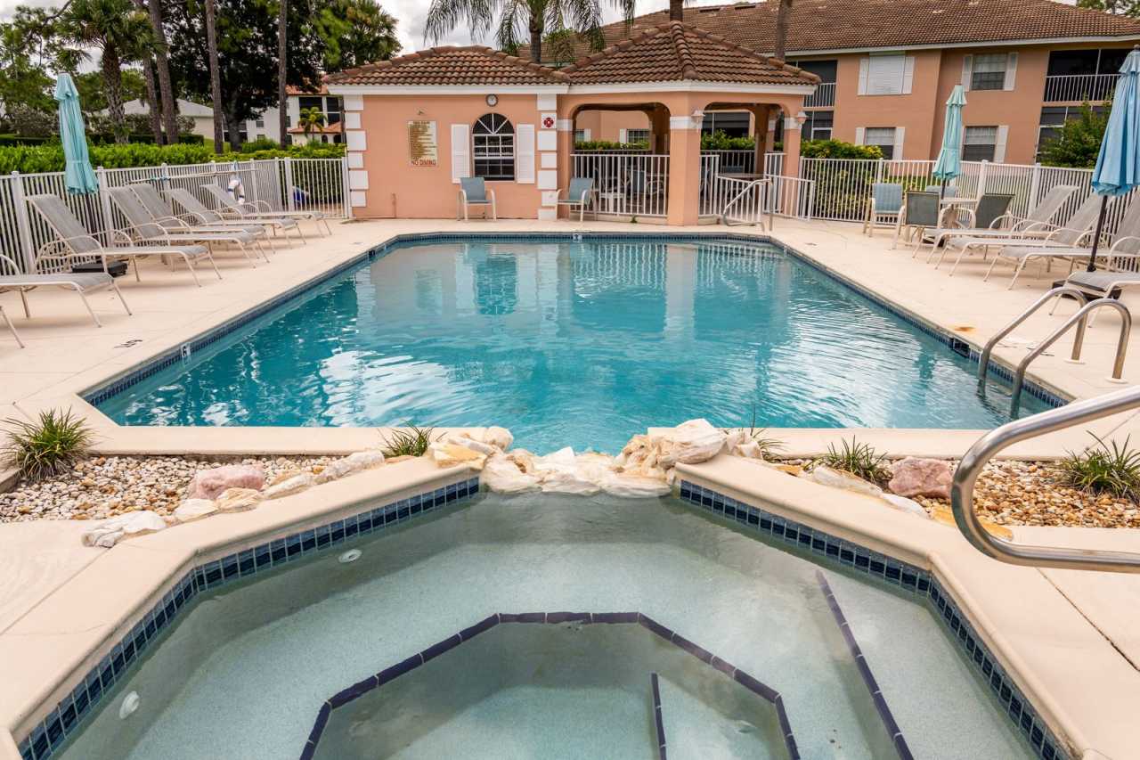 ** 2 BED\2 BATH TOP FLOOR CONDO ** FURNISHED TURN-KEY ** STEPS TO POOL ** LELY AREA ** SEASONAL **