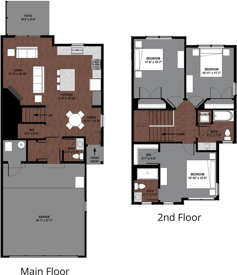 The Oak | Three Bedroom - (no basement)