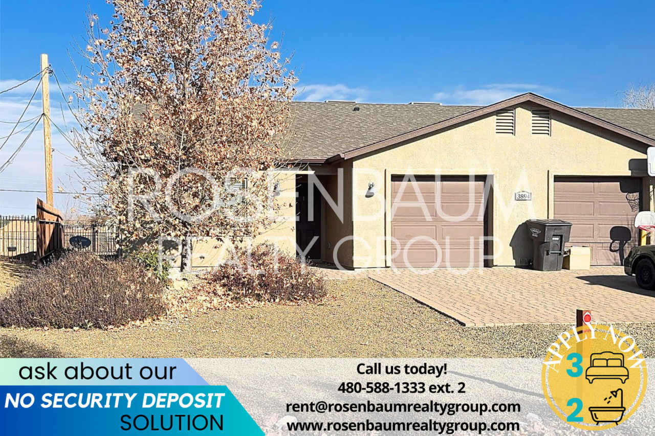 Beautiful 3-bedrooms, 2-baths duplex home in Prescott Valley!