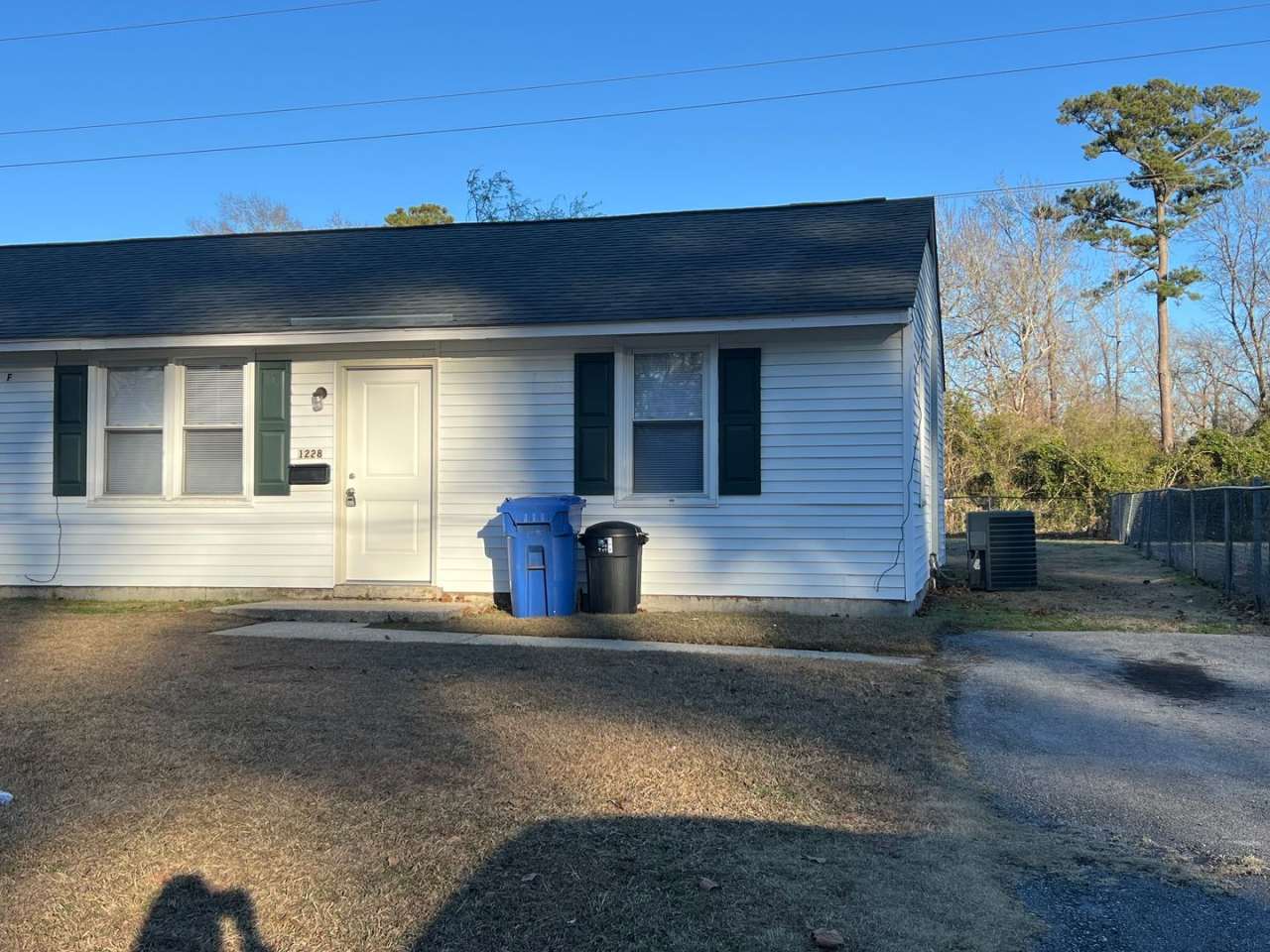 Cute 2 bedroom 1 bath duplex that is centrally located. Close to area bases, shopping and restaurants. All pets must be approved by the owner. Come check this home out. NO CATS