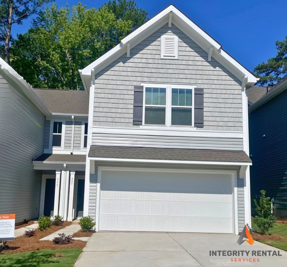 3 Bedroom paired home with 2 car garage minutes from shopping and I-85 - AVAILABLE NOW