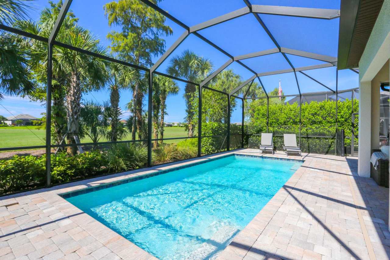 ** DECEMBER $6995 *** 3 BEDROOM, 2 BATH AND 2 CAR GARAGE NEW CONSTRUCTION PRIVATE HEATED POOL HOME BEAUTY FOR SEASONAL RENTAL IN GREYHAWK GOLF CLUB OF THE EVERGLADES WITH OWNER TRANSFERRABLE GOLF **2 DOGS ACCEPTED HER