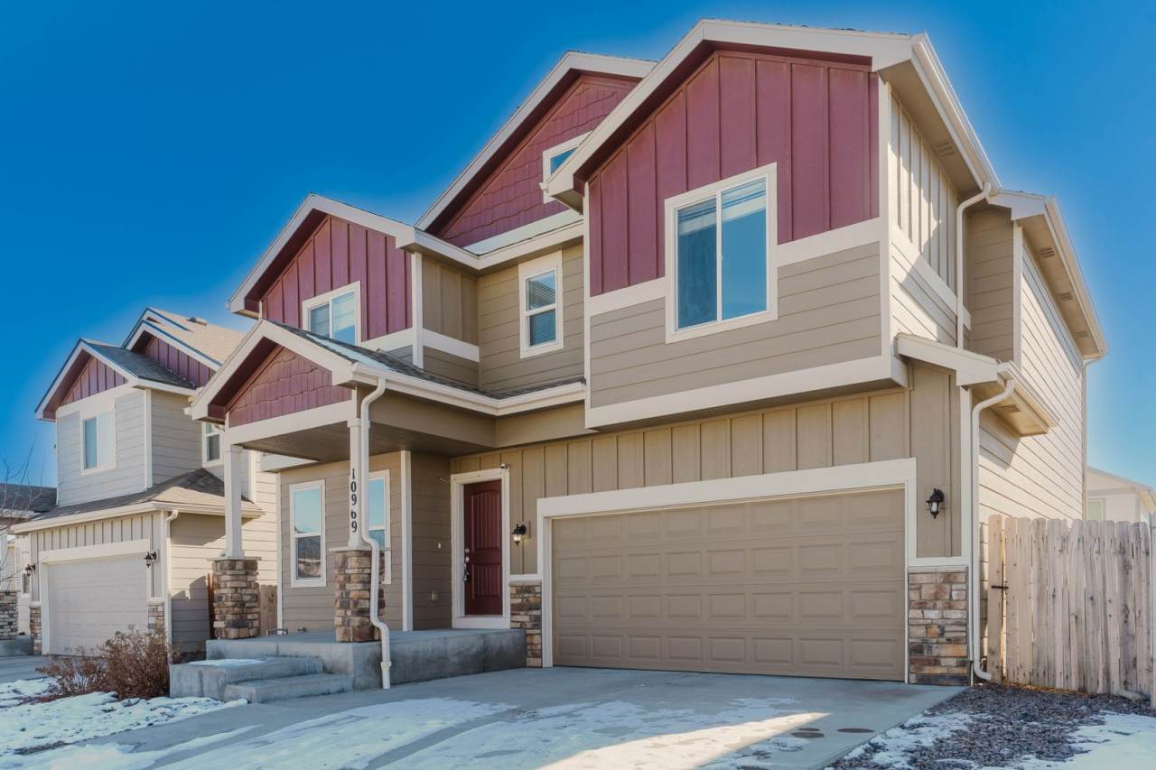 Beautiful 4-bedroom, 2.5-bathroom home with a 2-car garage located in The Ridge at Lorson Ranch!