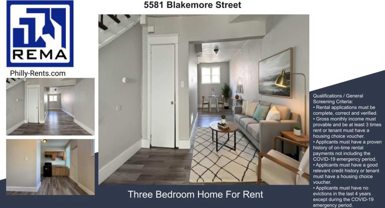 3-bed Philly home with hardwood floors, an enclosed porch, and a private rear yard.