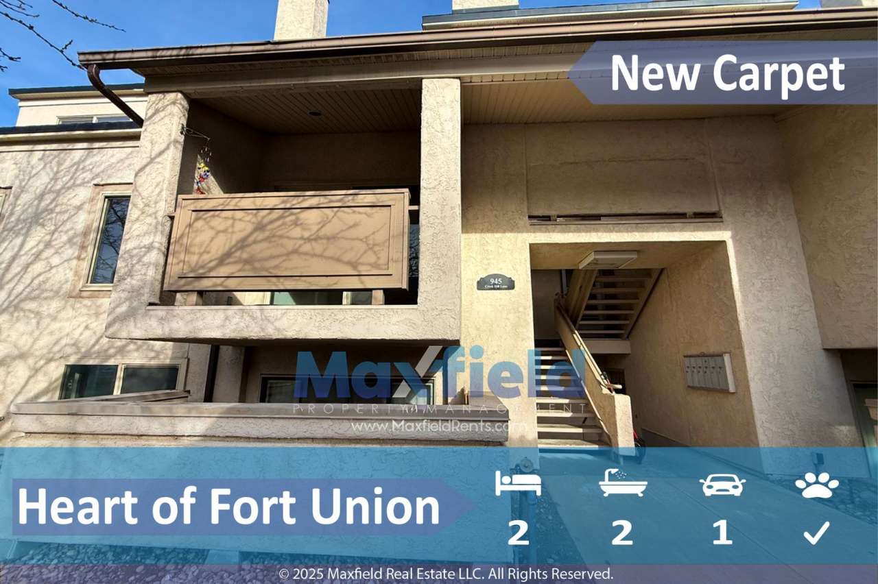 2 BD 2BA Condo - Midvale / Fort Union