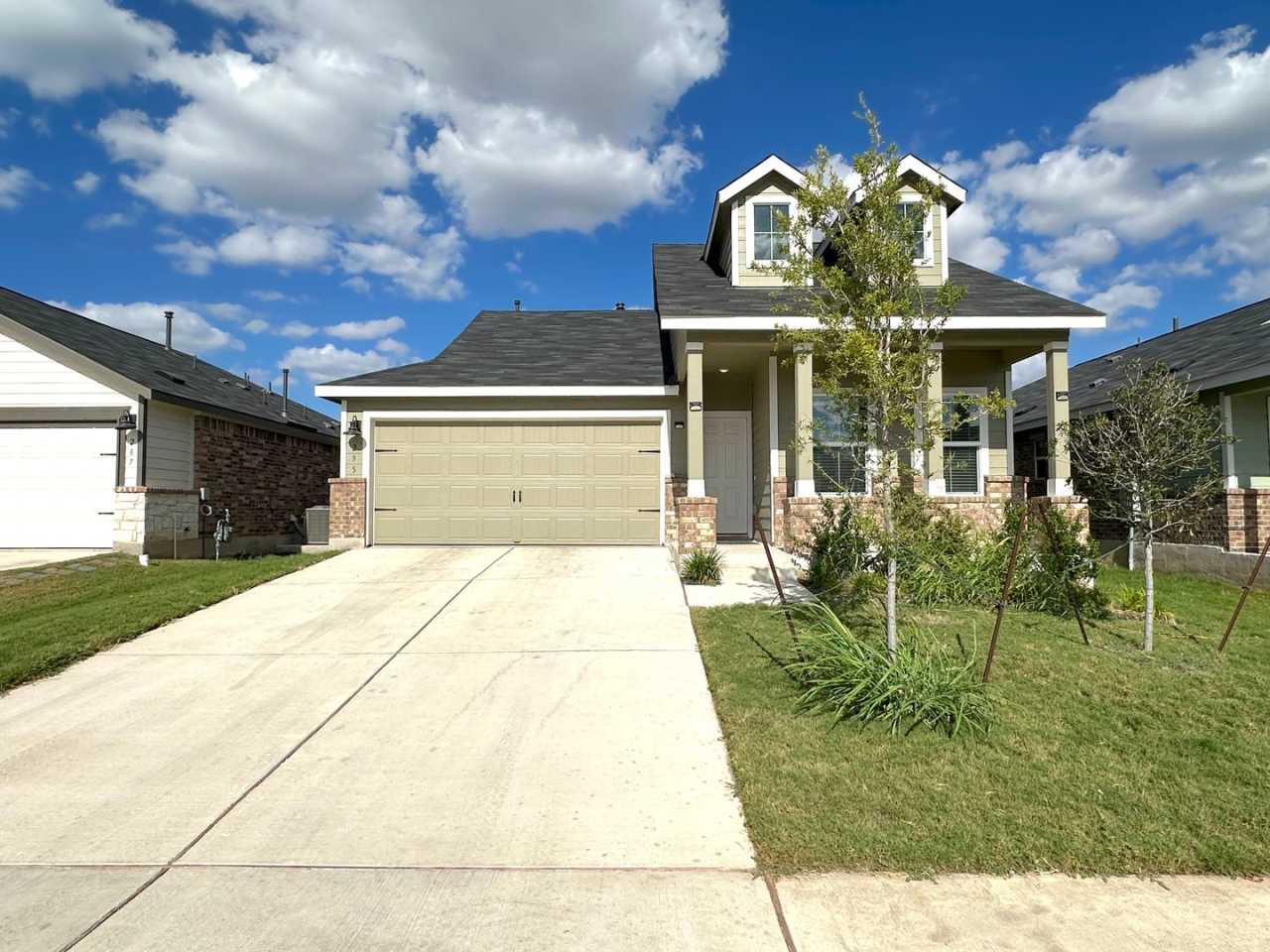 Two Primary Suites, 4 Bedrooms and 3 Bathroom Single Family Home for Rent in Desired Master Community in Kyle, Texas.