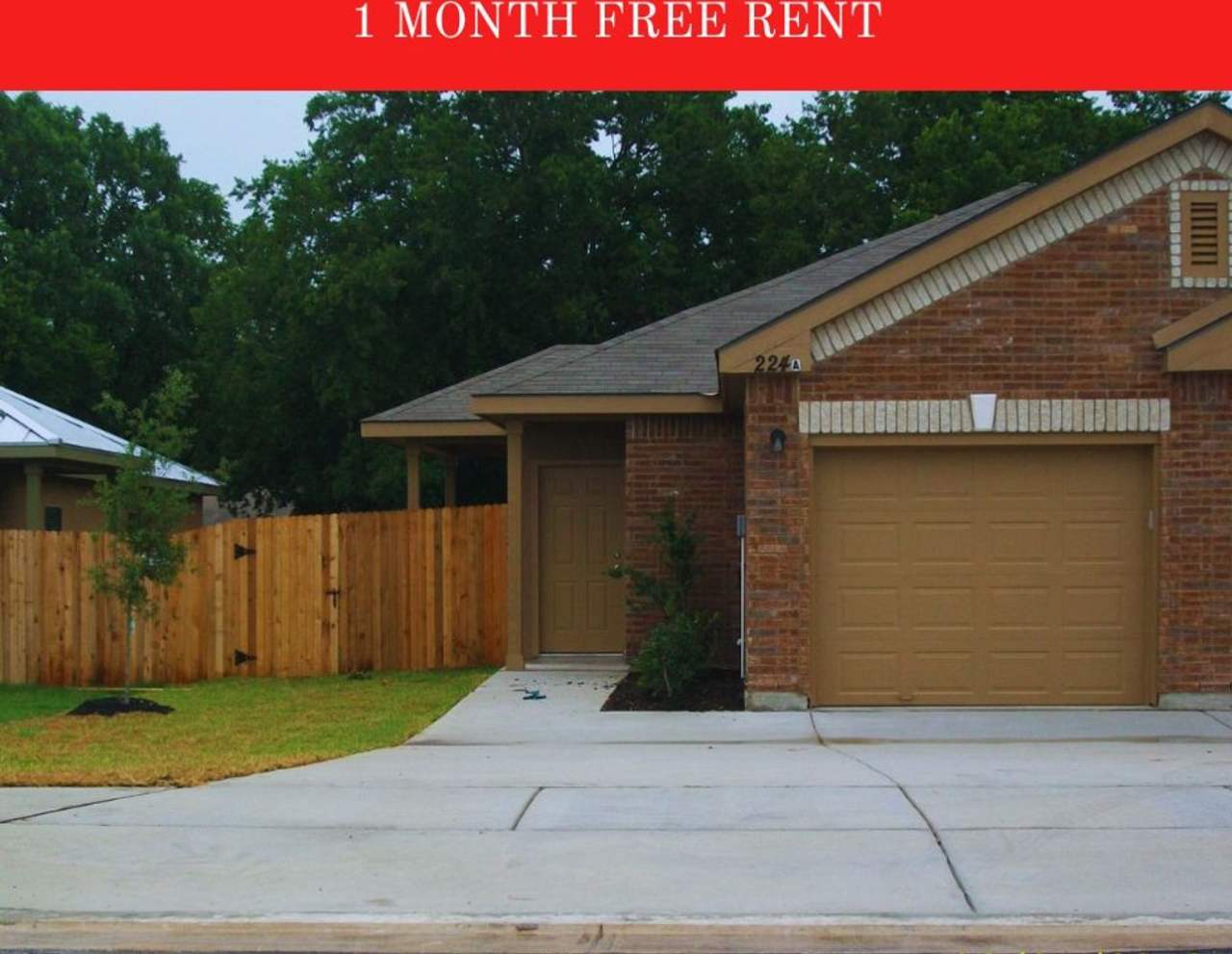 Stained Concrete Floors (No Carpet) / Fridge Included / Covered Back Patio / Fenced in Backyard / CISD *One month free rent off the first full month*