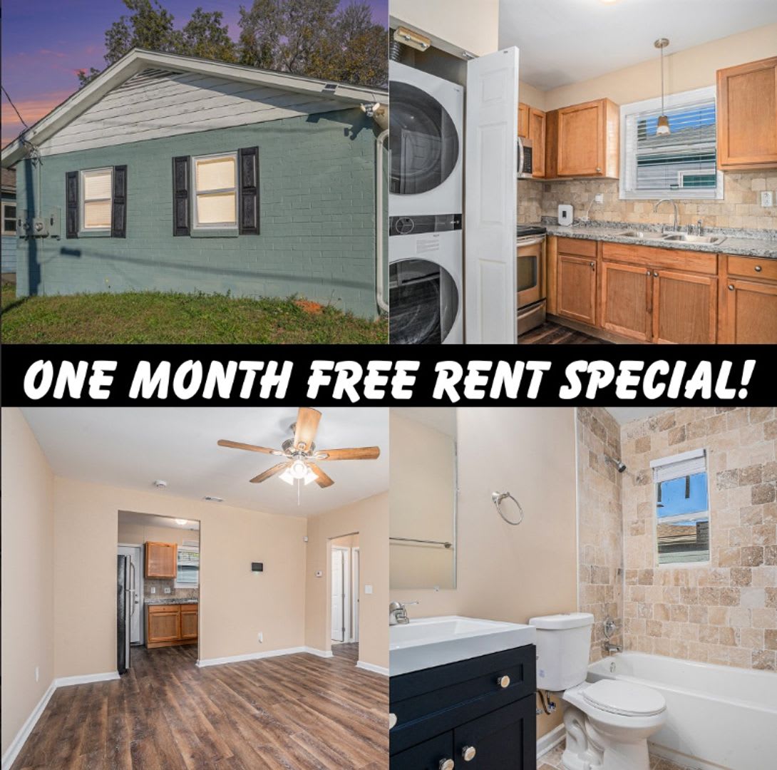 1 Month Free Rent! Fully Renovated 2BR/1BA Duplex in Downtown Atlanta!