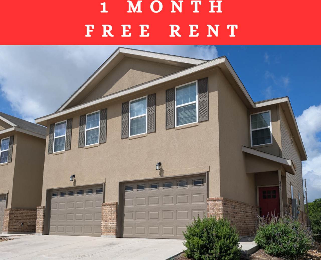 1 MONTH FREE RENT / Close to HWY for Commuters/ Refrigerator/Washer/Dryer Included! Oversized Garage/ NBISD