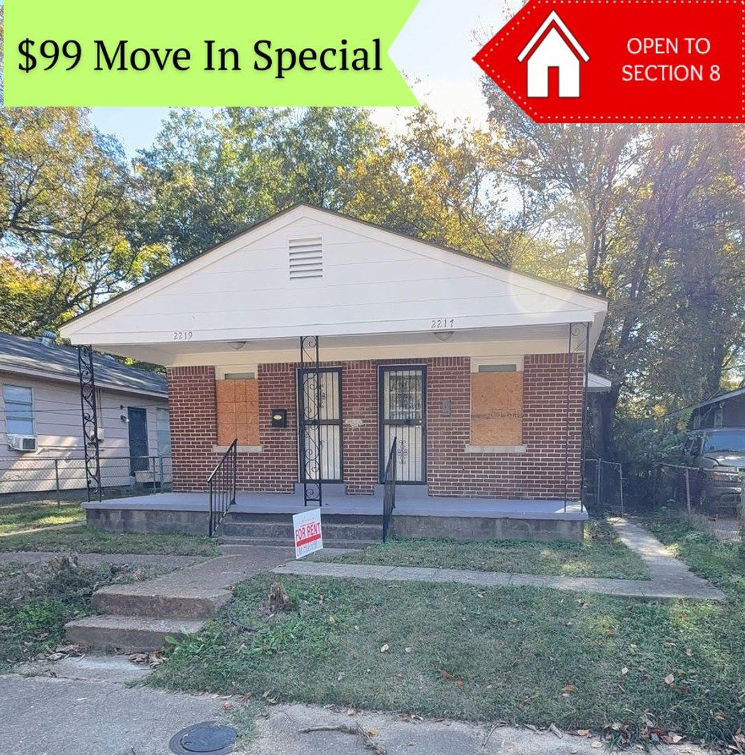 Charming Brick Duplex in Midtown - Open To Section 8 - $99 Move In Special