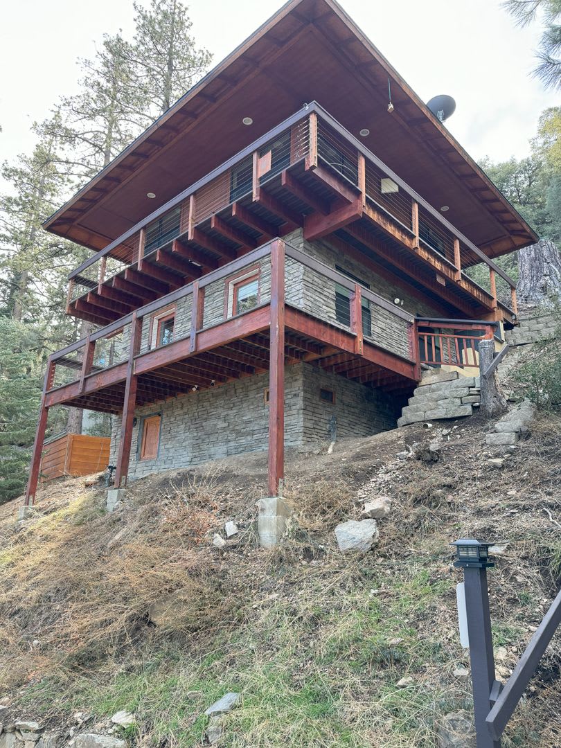 2-Bed, 1-Bath Mountain Cabin Retreat with Hot Tub, Views  Wraparound Deck!