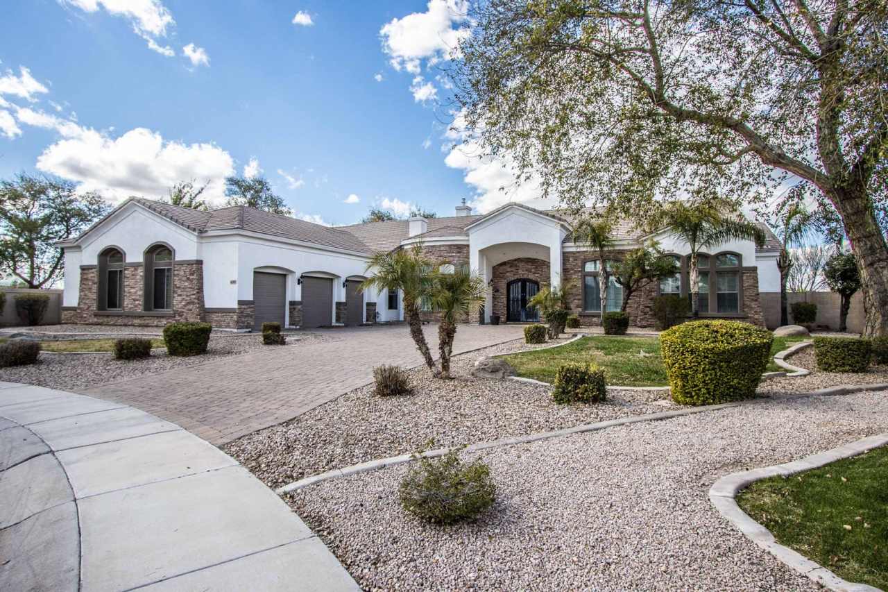 Ultimate SINGLE LEVEL Family Residence!Beautiful 5BR/3.5BA Custom Home with Pool in Private Gated Falcon Estates!