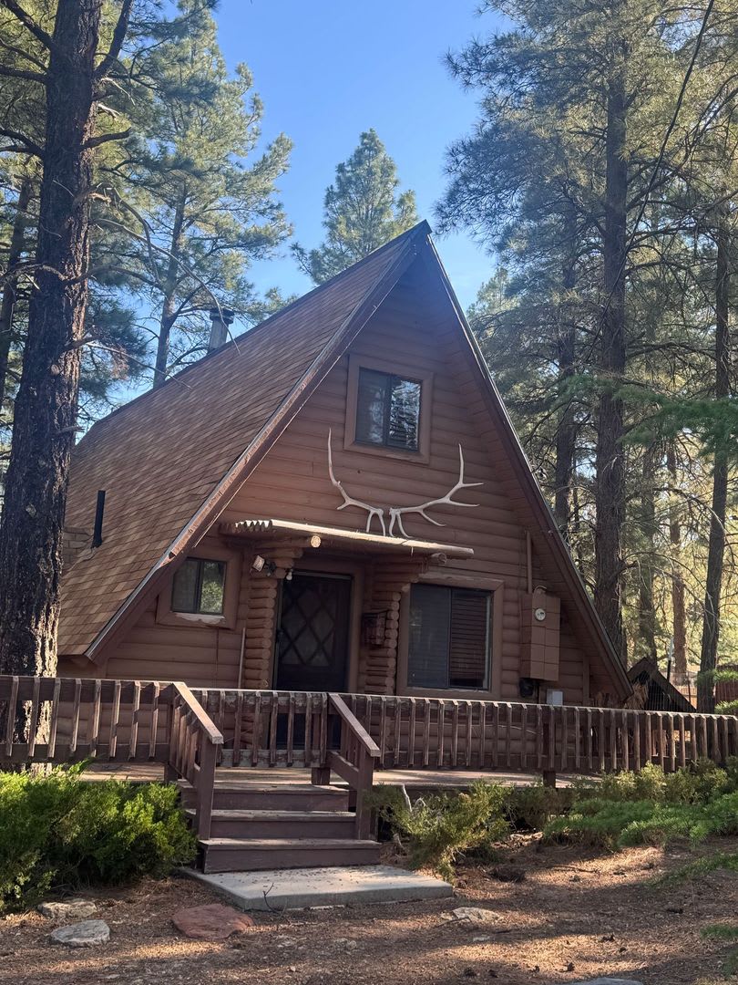 *Lease Pending* Charming A-Frame Home in Kachina Village with Balcony Patio – Cozy  Unique!