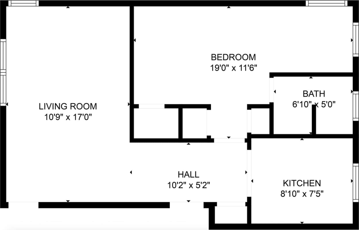 Spacious One bedroom Apartment 4 blocks from West Campus