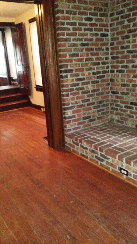 4 bedroom, 1 bath, 3 story half double house