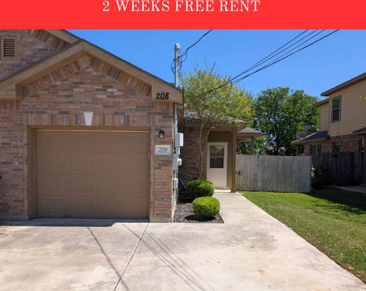 Stained Concrete Floors / No Carpet / Fridge / Covered Back Patio / CISD ** 2 Weeks Free Rent **