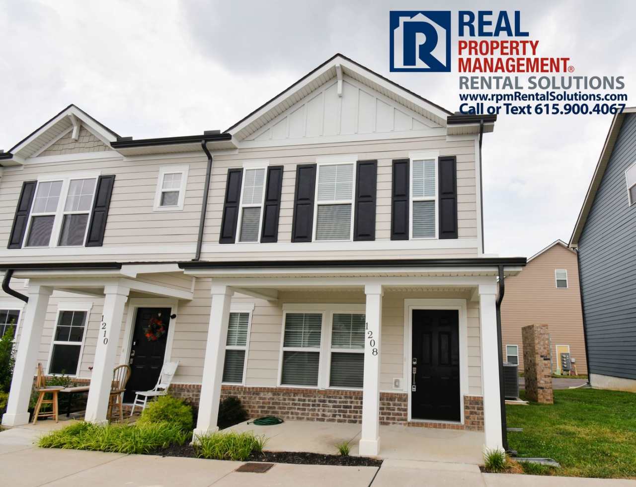 Stylish 3-Story End Unit Townhome – 3 Beds, 3 Baths, 2-Car Garage! Water, washer/dryer, landscaping and trash service included!