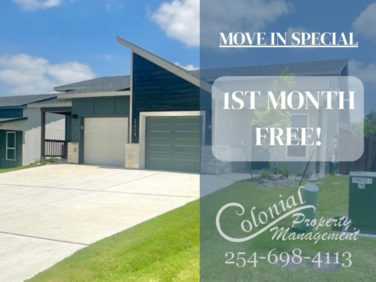 AVAILABLE NOW! - FIRST MONTH FREE