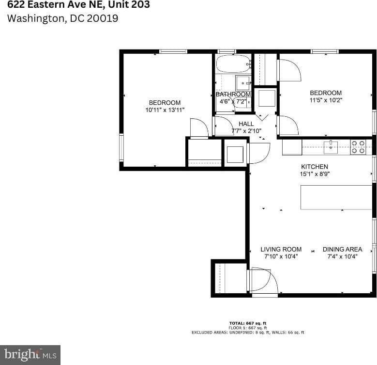 622 EASTERN Avenue NE unit: 203