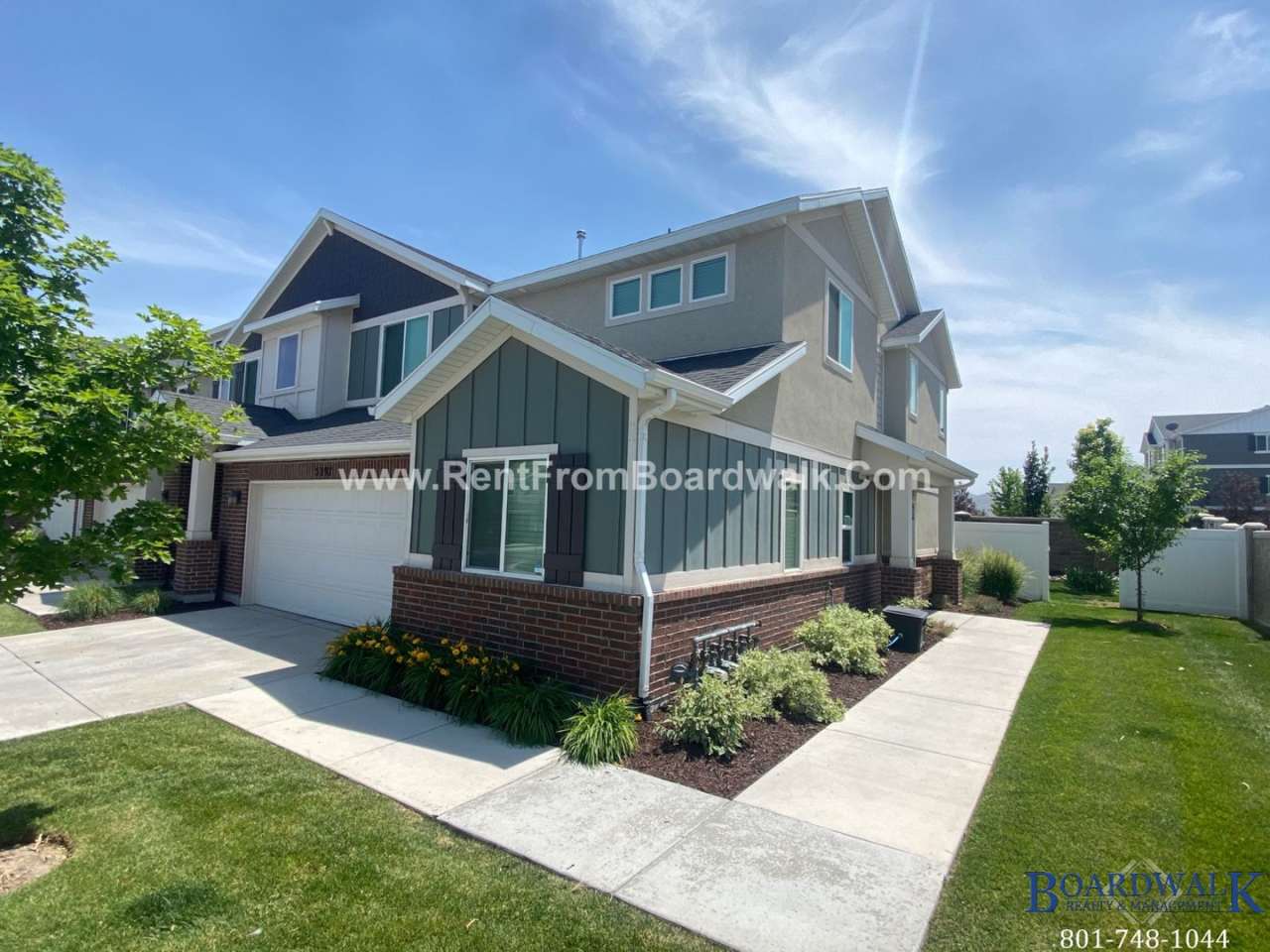 Amazing 4 Bed 3 Bath End Unit Townhome With 2 Car Garage!